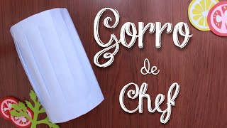 CÓMO HACER GORRO de CHEF en PAPEL [upl. by Sauls535]