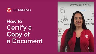 How to Certify a Copy of a Document [upl. by Tronna]