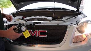 GMC Acadia Air Conditioning Recharge DIY Car Repair [upl. by Pasia906]