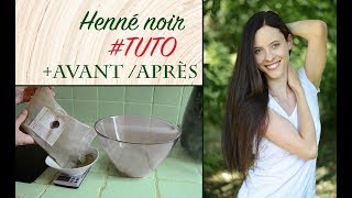 TUTO  Henné noir 🍁 avantaprès [upl. by Ahsemac167]