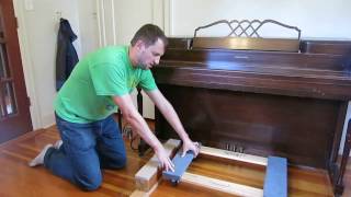 The best way to Lift and Move a piano NO LIFTING [upl. by Kenwee330]