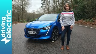 Peugeot e208 review  DrivingElectric [upl. by Sirahc235]