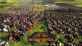 Ride of the Rohirrim  Knights of Bretonnia vs 20000 Orcs  Total War Warhammer 2 Laboratory [upl. by Schnapp993]