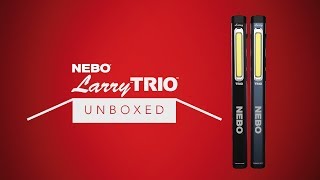 NEBO Unboxed Larry TRIO  Rechargeable 3in1 Pen Light and Laser [upl. by Nnalatsyrc]