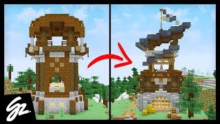 Transforming A Pillager Outpost In Minecraft [upl. by Aihsenor405]