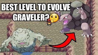 Best level to Evolve Graveler to Golem in Pokemon fireredleafgreenrubysapphireemerald [upl. by Aicella]