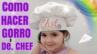 COMO HACER UN GORRO DE CHEF [upl. by Monroy]