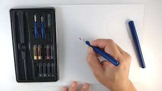 Royal amp Langnickel Calligraphy Pens Tutorial [upl. by Llewop]