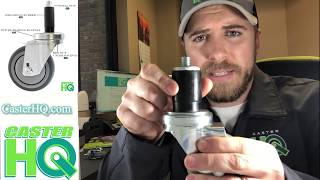 Expanding Stem Caster Installation Tutorial Video  CasterHQ TV [upl. by Bartley523]