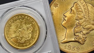 The History of the 50000 1852O Liberty Double Eagle 20 Gold Coin Up For Auction by Stacks Bowers [upl. by Lillywhite]