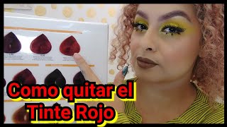 Cómo Quitar el Tinte Rojo  Lilyymakeuup [upl. by Willette]