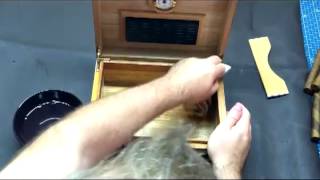 How to Season a Humidor  Humidor Set Up amp Preparation [upl. by Merriam265]