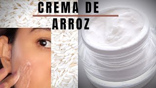 crema de ARROZ COREANA para la CARA  Como hacer CREMA DE ARROZ  Piel SIN MANCHAS [upl. by Weylin230]