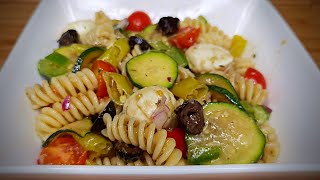 SALADE DE PATES AUX SAVEURS MEDITERRANEENNES  FOOD IS LOVE [upl. by Nathaniel282]