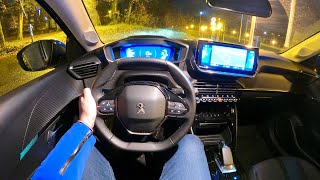 New PEUGEOT 208 2021  NIGHT POV test drive amp FULL REVIEW e208 Allure [upl. by Eelirem916]