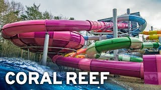 NEW WATERSLIDE TOWER NEAR LONDON Coral Reef Waterworld Bracknell [upl. by Geldens]