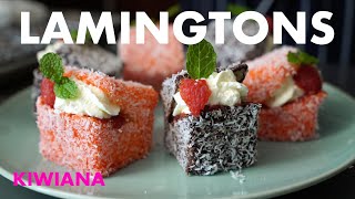 How To Make The Perfect Lamingtons  Kiwiana [upl. by Noyek]