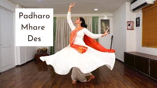 Padharo Mhare Desh  Bandish Bandits  Kathak Dance  Indian Classical Dance by Bhakti Deshpande [upl. by Ahsitruc]