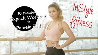 10 Minuten Sixpack Workout mit Pamela Reif [upl. by Angelique]