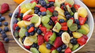 Fruit Salad Recipe [upl. by Eelah382]