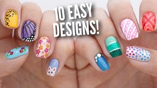 10 Easy Nail Art Designs for Beginners The Ultimate Guide 5 [upl. by Zamora]