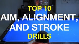 Top 10 Aim Alignment and STROKE DRILLS [upl. by Atnas]