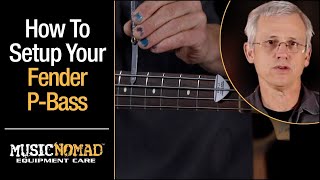 FENDER PBASS  How to Setup your Bass Guitar StepbyStep [upl. by Auqenes]