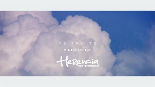 Herencia De Timbiqui  Te Invito  Karaoke  Video Lyrics [upl. by Idyak]