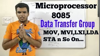 Microprocessor Instructions Data Transfer groupin hindi PART 1 8085 instructions Datatransfer [upl. by Ylrebme]