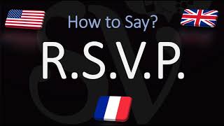 How to Pronounce RSVP CORRECTLY Meaning amp Pronunciation [upl. by Atcele]