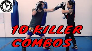 10 Killer Kickboxing Combos for Beginners to Advanced [upl. by Collins]