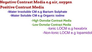 2 Contrast Media1 RADIOGRAPHIC TECHNIQUE [upl. by Pfosi360]