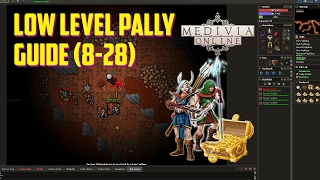 MediviaTibia 74 Paladin Hunting and Tasks Guide LOW LEVEL 828 [upl. by Aldin215]