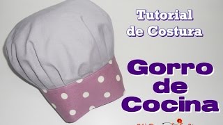 Tutorial 47  Como hacer un Gorro de Cocina  How to make a Chef Hat [upl. by Nylhtac]