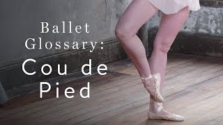 Ballet Glossary Cou de Pied [upl. by Enirhtac]