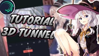 3D Tunnel AMV Tutorial  Alight Motion [upl. by Jewelle]