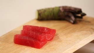 How to Slice Sashimi  Sushi Lessons [upl. by Barbara672]