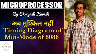 Timing diagram of 8086 minmode explained in Hindi [upl. by Godbeare673]