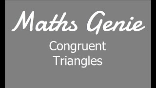 Congruent Triangles [upl. by Eberto183]