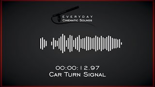 Car Turn Signal  HQ Sound Effect [upl. by Seraphim200]