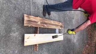 How To Do Burnt Wood Finish [upl. by Wilonah966]