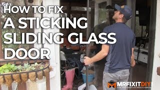 HOW TO FIX A STICKING SLIDING GLASS DOOR [upl. by Chara]