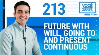 AULA DE INGLÊS  Future with Will Going to Present continuous [upl. by Cherin16]