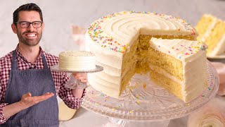 The Most AMAZING Vanilla Cake Recipe [upl. by Pompei]