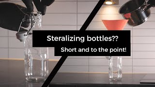 How to sterilize glass bottlesIn 1 minute [upl. by Akinohs551]