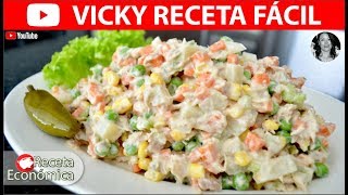 ENSALADA DE ATUN FACIL  VickyRecetaFacil [upl. by Eiramanin651]