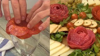 Salami rose how to make a great appetizer with a genius hack [upl. by Berthold]