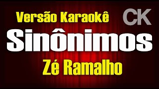 Zé Ramalho Sinônimos Karaokê [upl. by Morita]