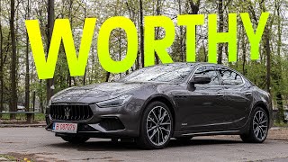 2021 Maserati Ghibli Hybrid road test review [upl. by Baer]