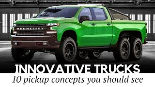 Top 10 Custom Pickup Trucks with Innovative Powertrains and Futuristic Designs [upl. by Elacsap]